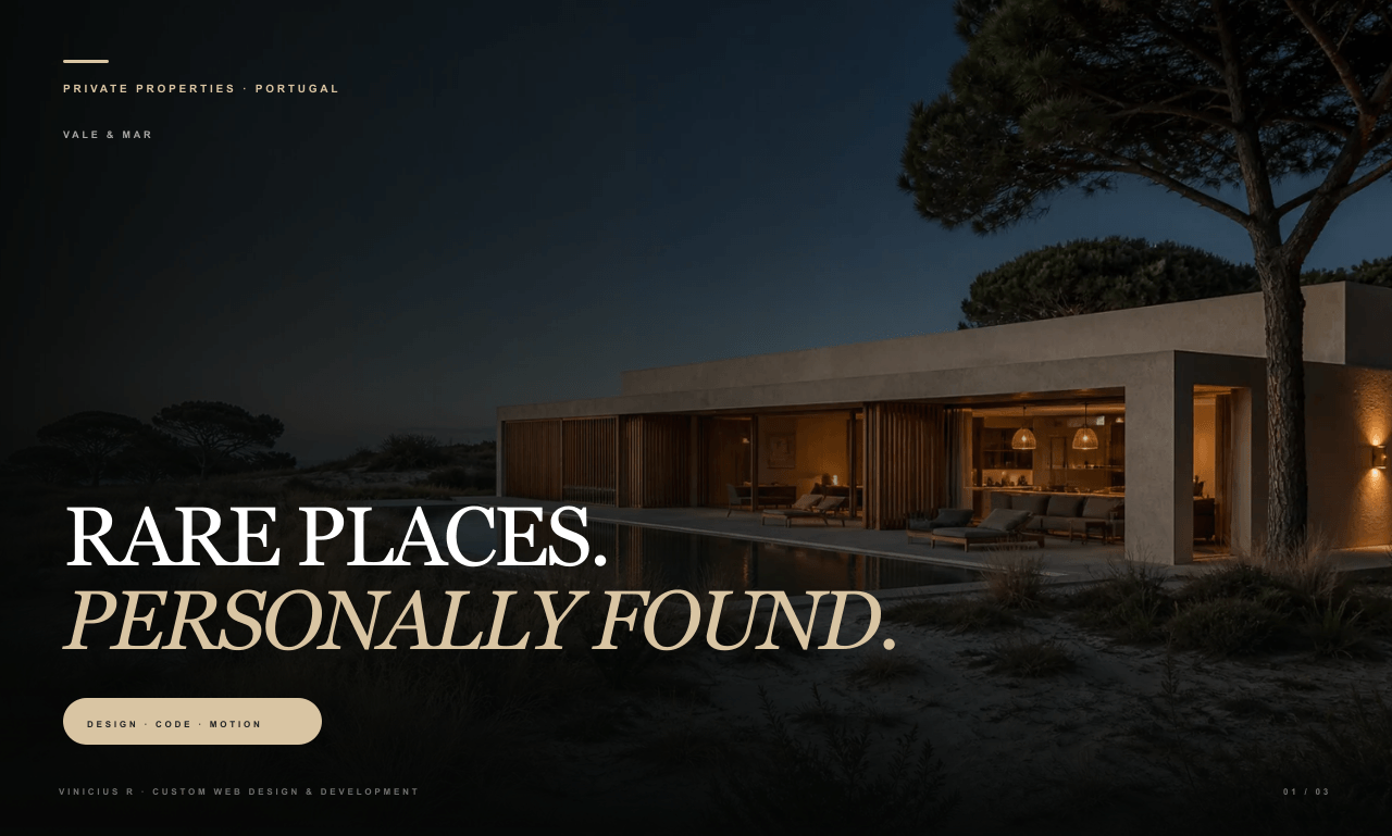 Vale and Mar responsive real estate website